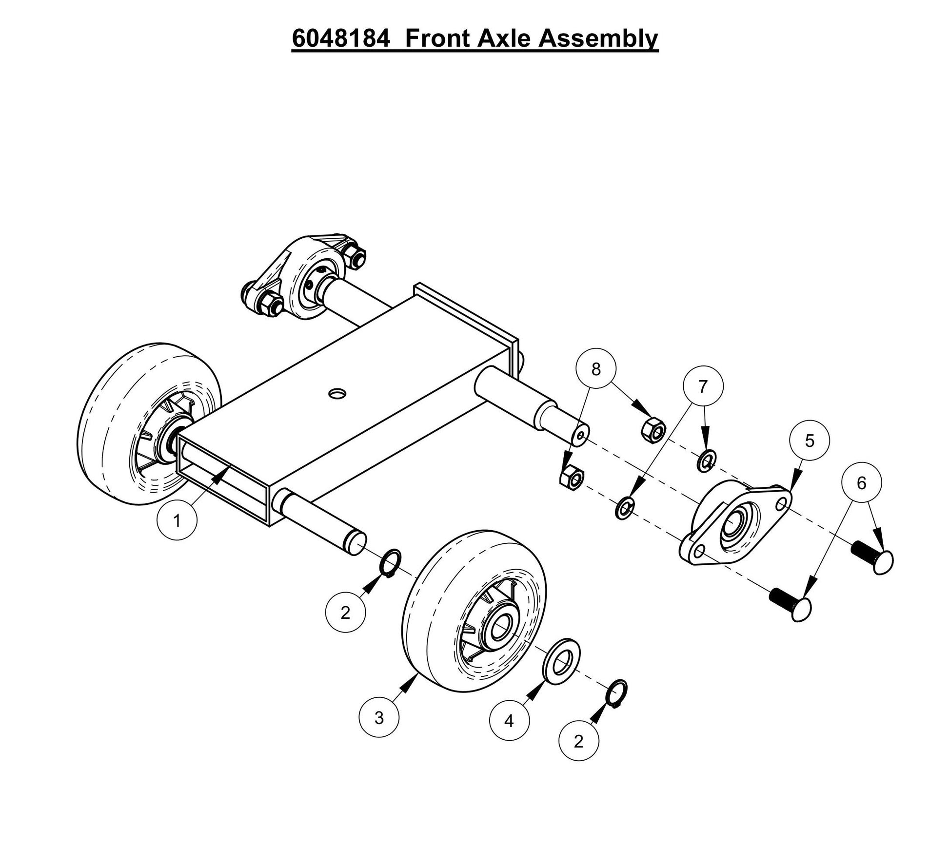 CC1300XL Electric/Hydraulic Front Axle Assembly