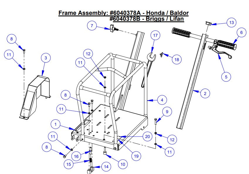 CC150XL-EE Frame Assembly Parts