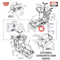 6048956 Axle Assembly for Core Cut CC1800XL Concrete Walk Behind Saw Parts by Diamond Products
