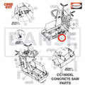 2900056 Socket Head Set Screw 1/4-20 x 1/4" for Core Cut CC1800XL Concrete Walk Behind Saw Parts by Diamond Products