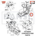 2900014 Flat Washer, 3/8" SAE for Core Cut CC1800XL Concrete Walk Behind Saw Parts by Diamond Products