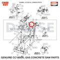 6049044 Control Panel Weldment for Core Cut CC1800XL Concrete Walk Behind Saw Parts by Diamond Products