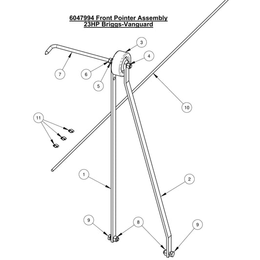 CC1800XL Front Pointer Assembly 23 HP Briggs Vanguard