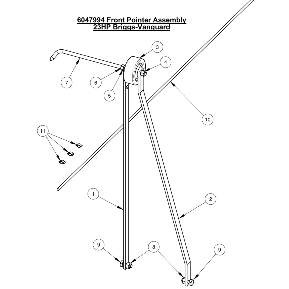 CC1800XL Front Pointer Assembly 23 HP Briggs Vanguard