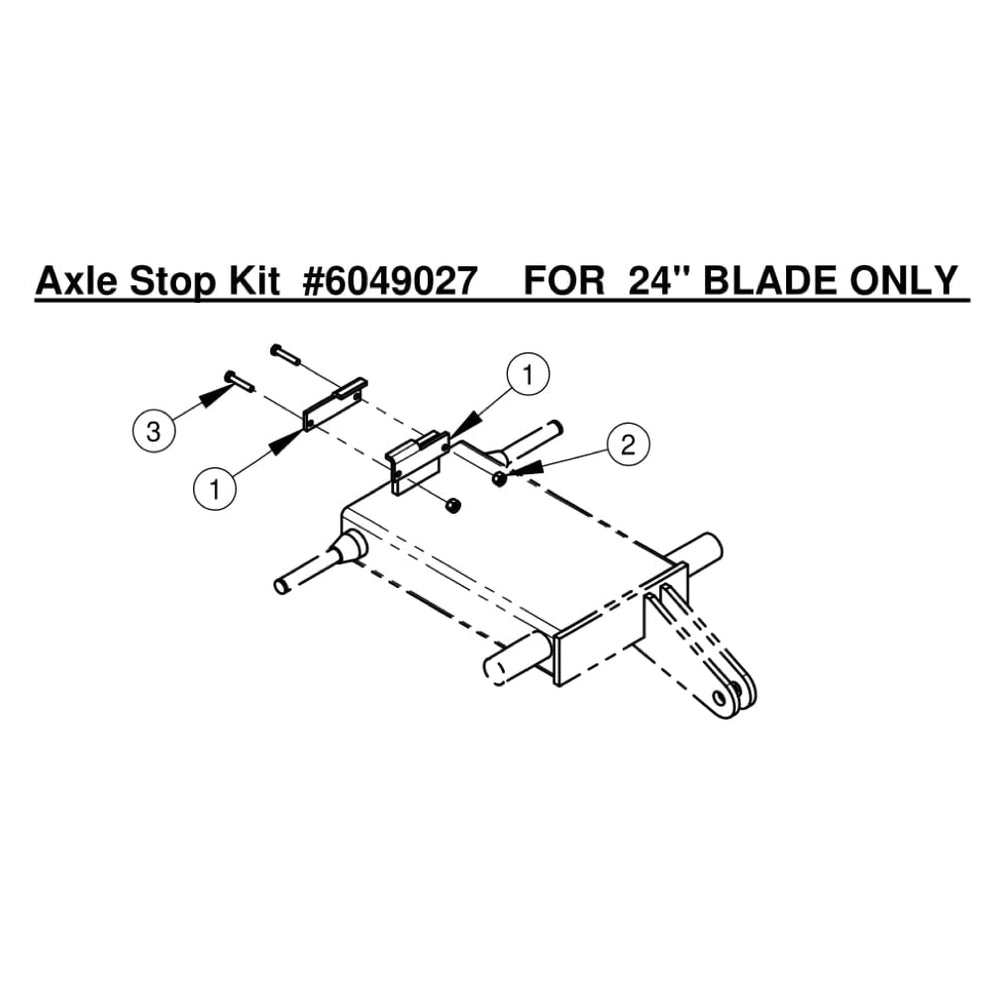 CC1800XL Axle Stop Kit For 24" Blade Only