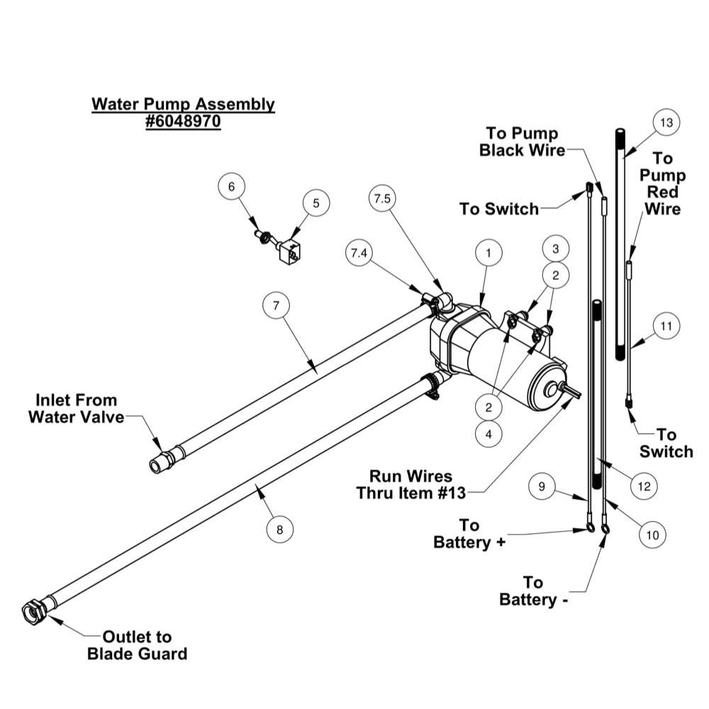 CC1800XL Water Pump Assembly