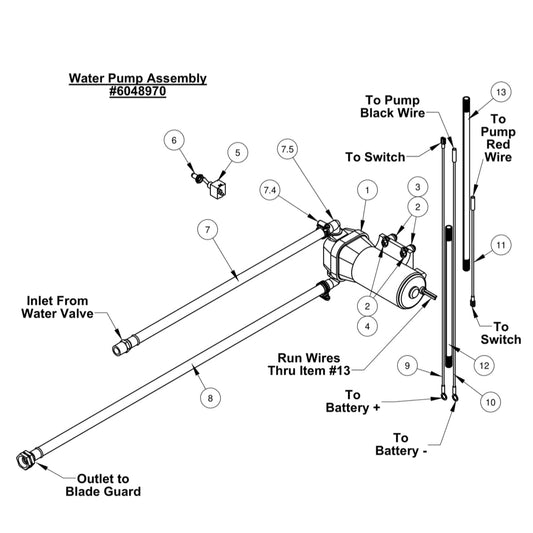 CC1800XL Water Pump Assembly