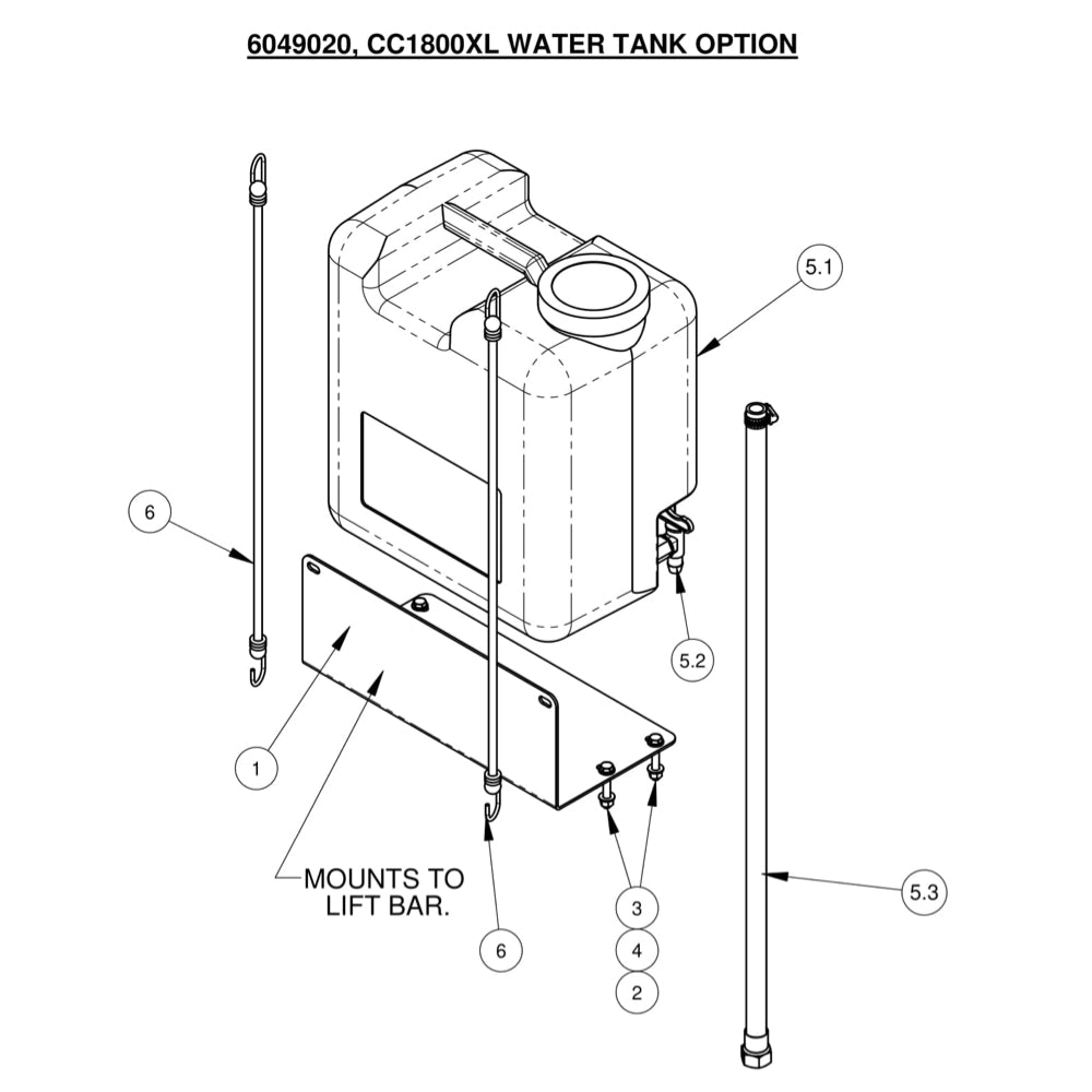 CC1800XL Water Tank Option