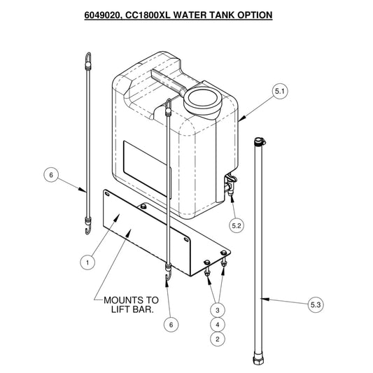 CC1800XL Water Tank Option
