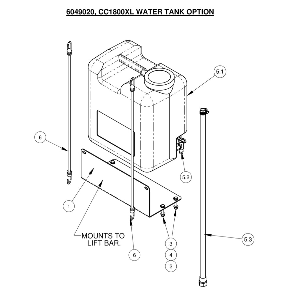 CC1800XL Water Tank Option
