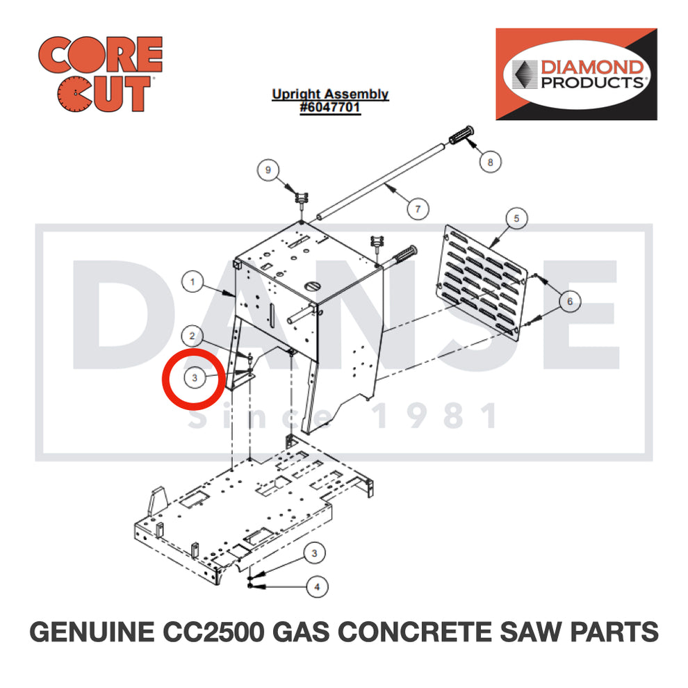 Flat Washer, 3/8" SAE 2900014 for CC2500 Saw by Core Cut Diamond Products