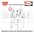 Rocker Panel Gasket 2800261 for CC2500 Saw by Core Cut Diamond Products