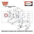 Cap Screw, Flat Hd., M8-1.25 x 20mm 2900611 for CC2500 Saw by Core Cut Diamond Products