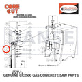 Cable Pulley, 1-1/4" 2500155 for CC2500 Saw by Core Cut Diamond Products