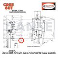 Locknut, 3/8-16, Nylon 2900018 for CC2500 Saw by Core Cut Diamond Products
