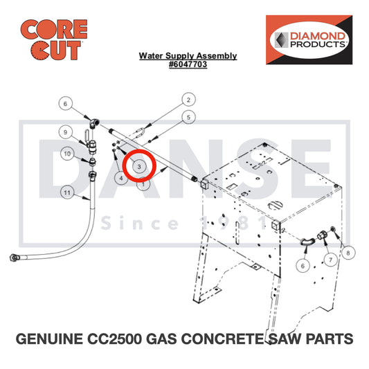 Flat Washer, 1/4&quot; SAE 2900009 for CC2500 Saw by Core Cut Diamond Products