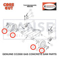 Flat Washer, 1" SAE 2900295 for CC2500 Saw by Core Cut Diamond Products