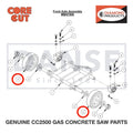 Wheel, 6" X 2" X 1" 2500299 for CC2500 Saw by Core Cut Diamond Products