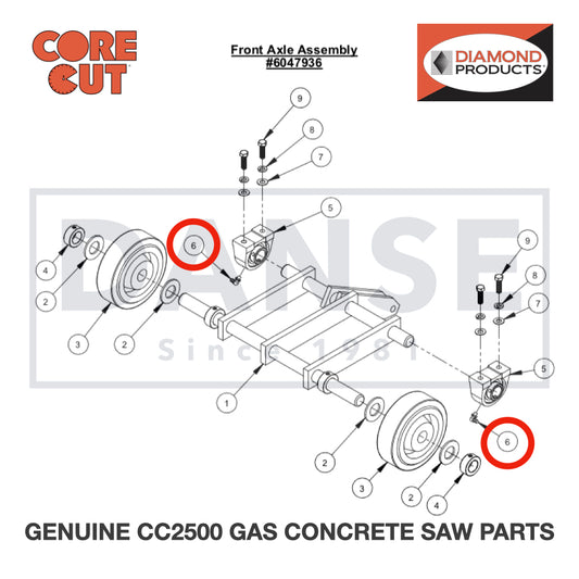 Grease Fitting, 1/4-28 x 90 Degree 2900061 for CC2500 Saw by Core Cut Diamond Products