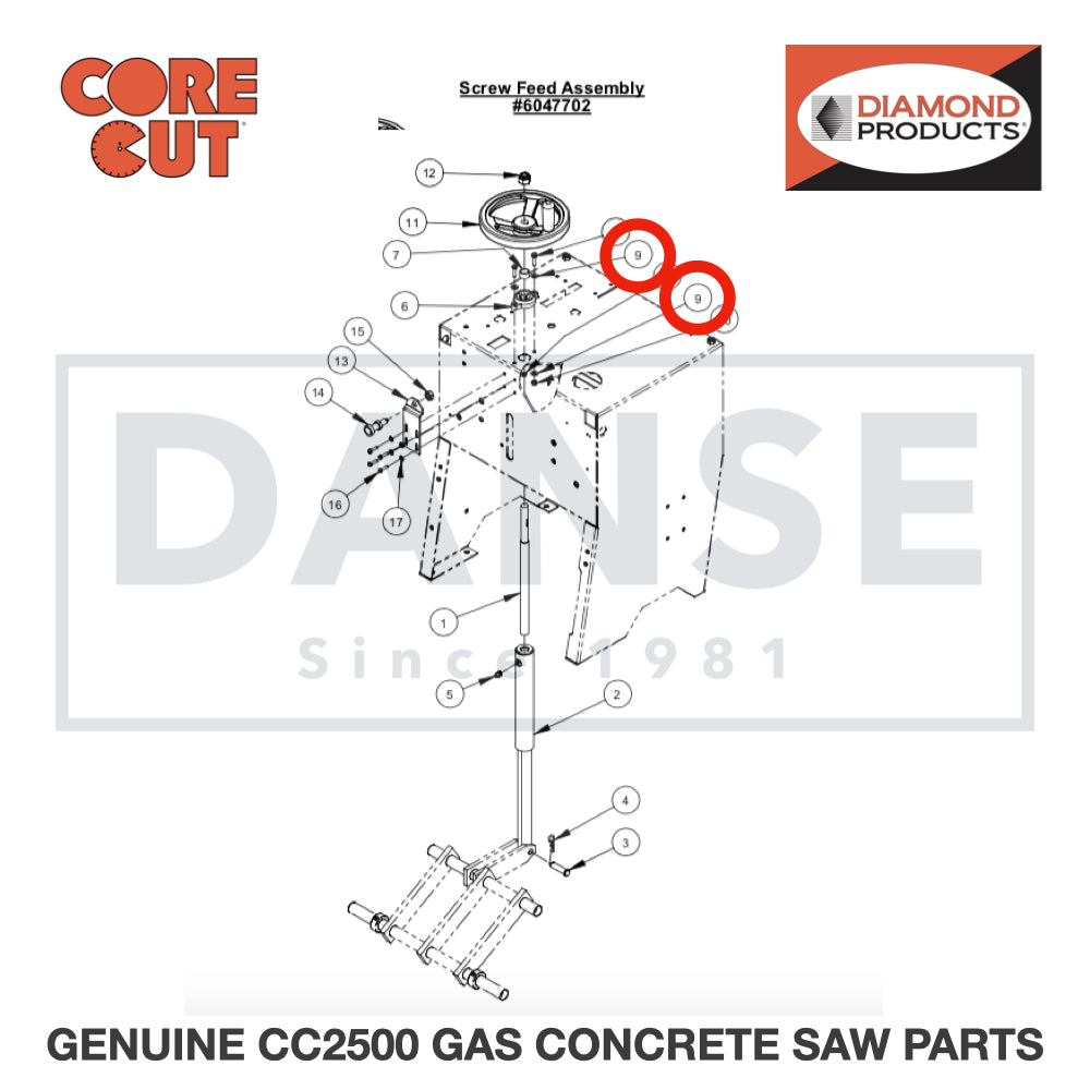 Flat Washer, 1/4" SAE 2900009 for CC2500 Saw by Core Cut Diamond Products