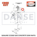 Lock Nut, M5 Nylon 2900301 for CC2500 Saw by Core Cut Diamond Products
