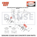 Set Screw, Soc. Hd., 5/16-18 x 5/8" 2900418 for CC2500 Saw by Core Cut Diamond Products