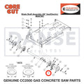 Sheave, 4.75" x 1-1/2" Bore 6047948 for CC2500 Saw by Core Cut Diamond Products