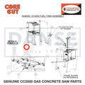 Cap Screw M8-1.25X20mm 2900329 for CC2500 Saw by Core Cut Diamond Products