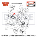 Chain, #35 x 63 Pitch 6048232 for CC2500 Saw by Core Cut Diamond Products