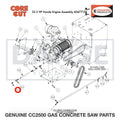 Plug, 1/2-14 NPT 3200160 for CC2500 Saw by Core Cut Diamond Products