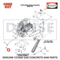 Oil Drain Hose, 1/4" ID X 12" Long 6047955 for CC2500 Saw by Core Cut Diamond Products