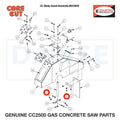 Lock Nut, M6-1.0 Nylon Insert 2900302 for CC2500 Saw by Core Cut Diamond Products
