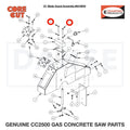Cap Screw, Hex Hd., M6-1.0 x 50mm 2901355 for CC2500 Saw by Core Cut Diamond Products