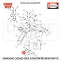 Water Tube Clamp 6048155 for CC2500 Saw by Core Cut Diamond Products
