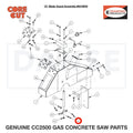 Cap Screw, Flat Hd., M6-1.0 x 16mm 2900308 for CC2500 Saw by Core Cut Diamond Products