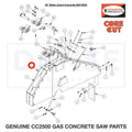 26" Blade Guard Front &amp; Rear Only 6010955 for CC2500 Saw by Core Cut Diamond Products