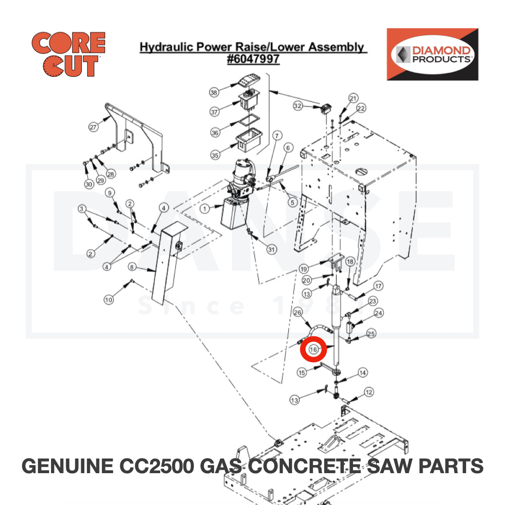 Hairpin Cotter, 1/8" x 1/2" to 3/4" 2900276 for CC2500 Saw by Core Cut Diamond Products