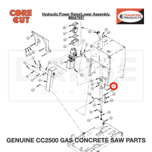 Jam Nut, 1/2-20 2900109 for CC2500 Saw by Core Cut Diamond Products