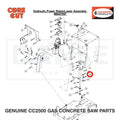 Cap Screw, Hex Hd., M6-1.0 x 25mm 2900311 for CC2500 Saw by Core Cut Diamond Products