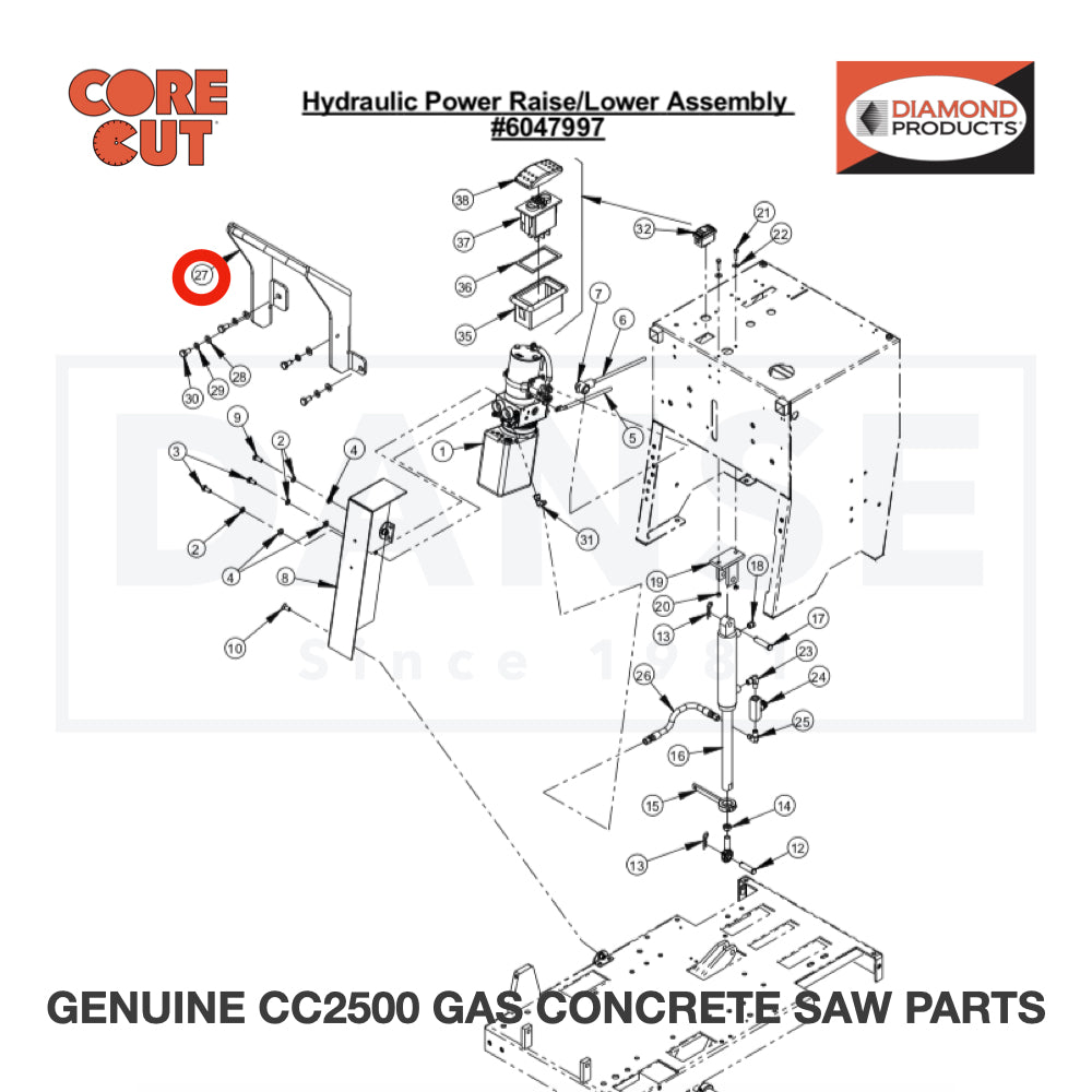 Flow Control Valve, 1/4&quot; NPT 3200056 for CC2500 Saw by Core Cut Diamond Products