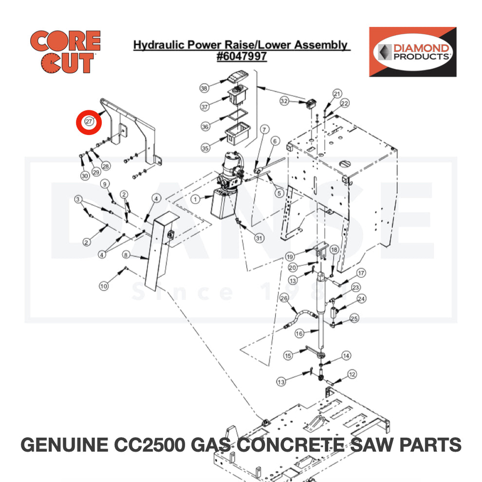 Flow Control Valve, 1/4" NPT 3200056 for CC2500 Saw by Core Cut Diamond Products