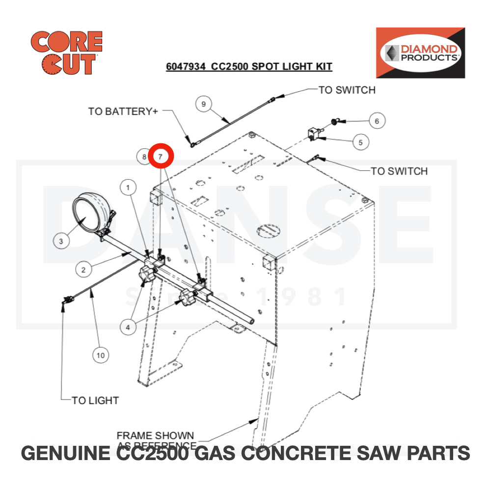 Cap Screw, Hex Hd., M6-1.0 x 20mm 2900310 for CC2500 Saw by Core Cut Diamond Products