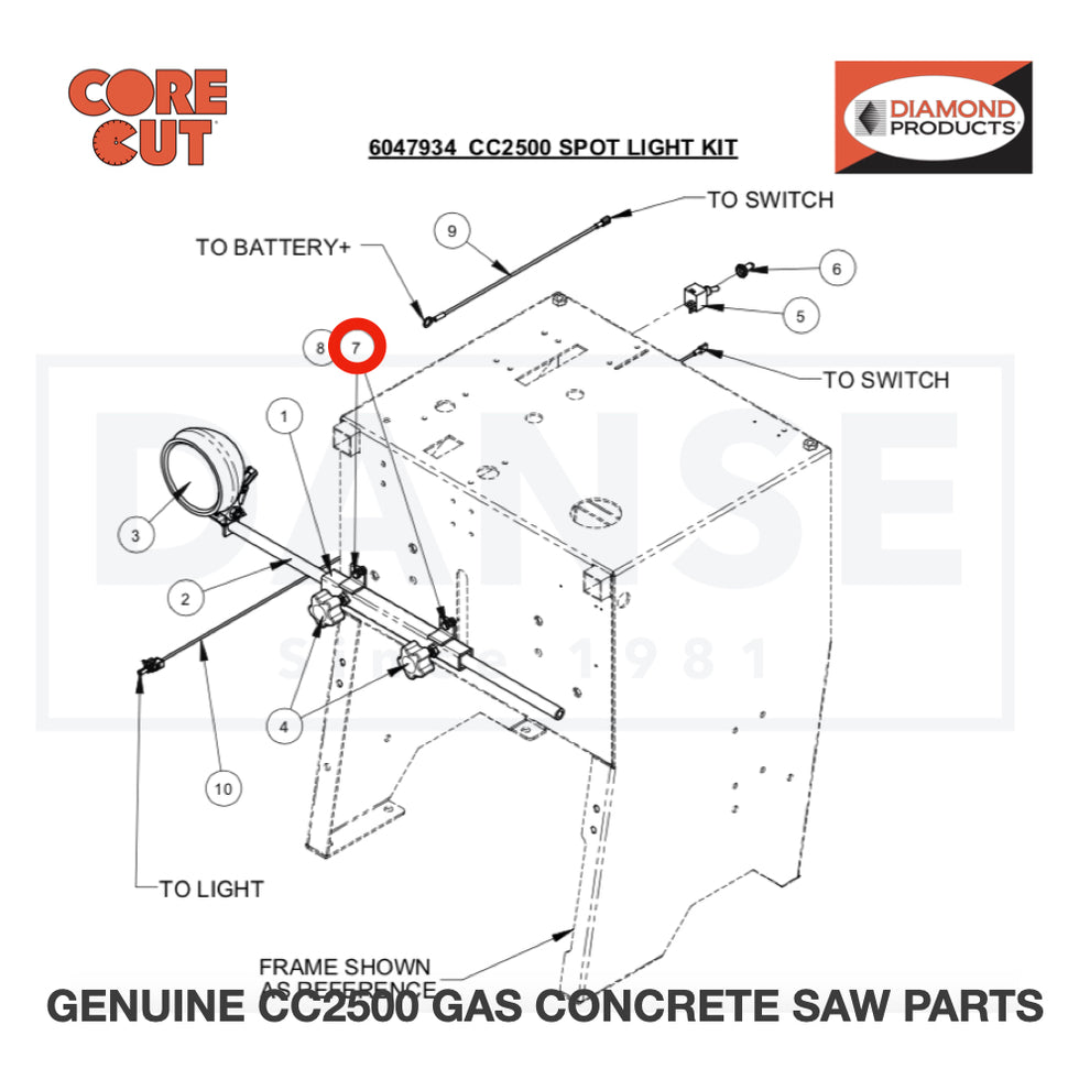 Cap Screw, Hex Hd., M6-1.0 x 20mm 2900310 for CC2500 Saw by Core Cut Diamond Products