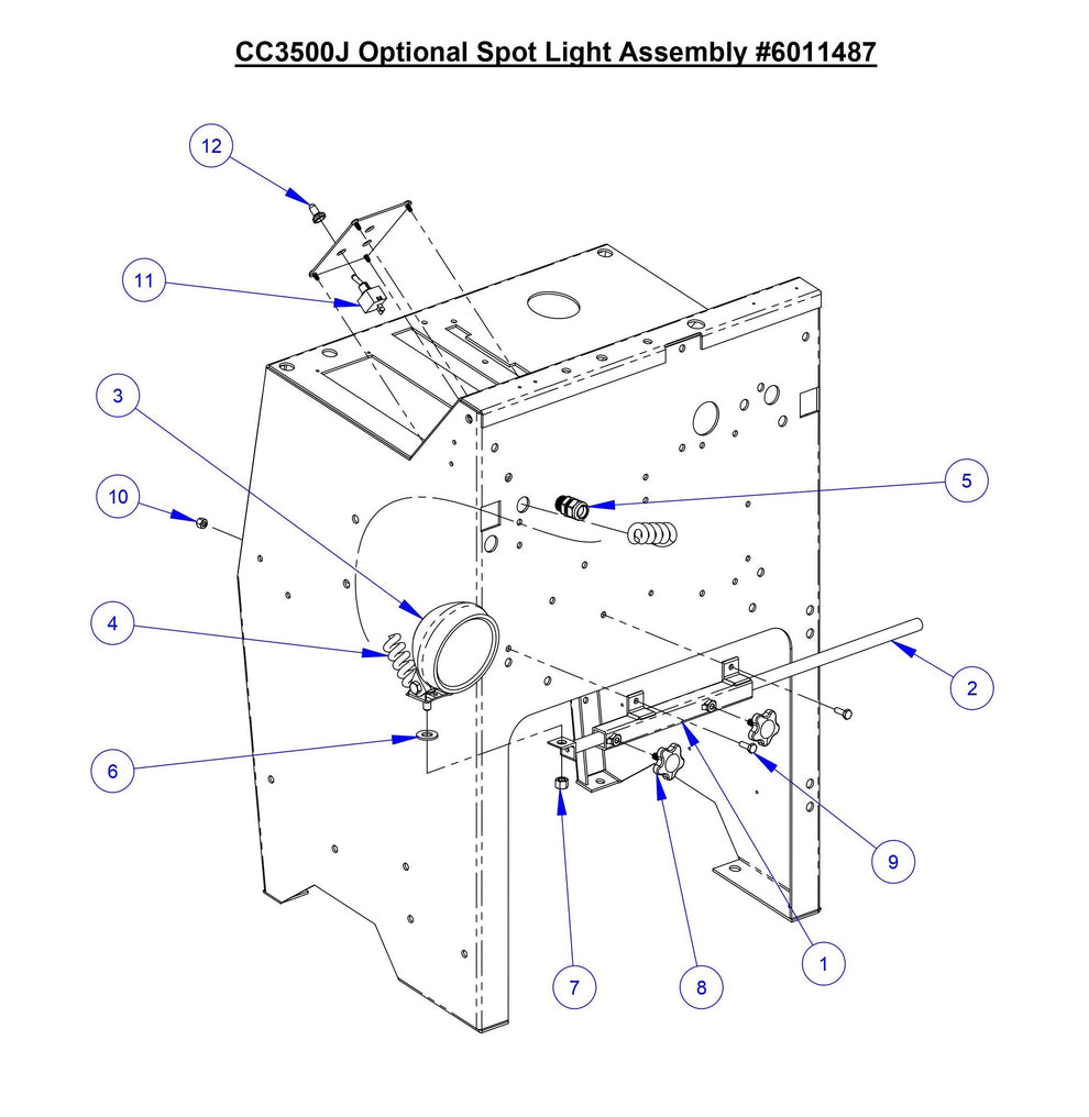 CC3535JBVP CC3500J Optional Spot Light Assembly