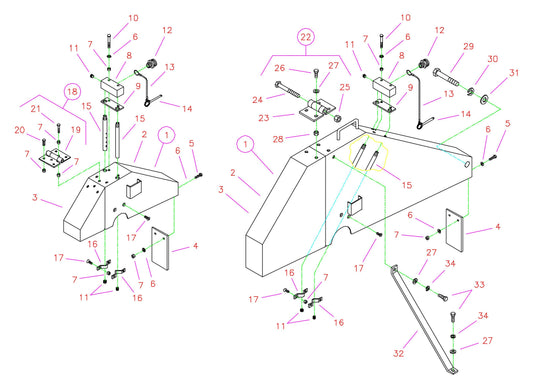 CC3765 Drawing 7 Blade Guard Assembly