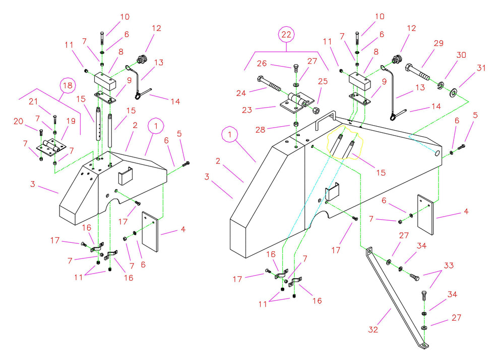 CC3765 Drawing 7 Blade Guard Assembly