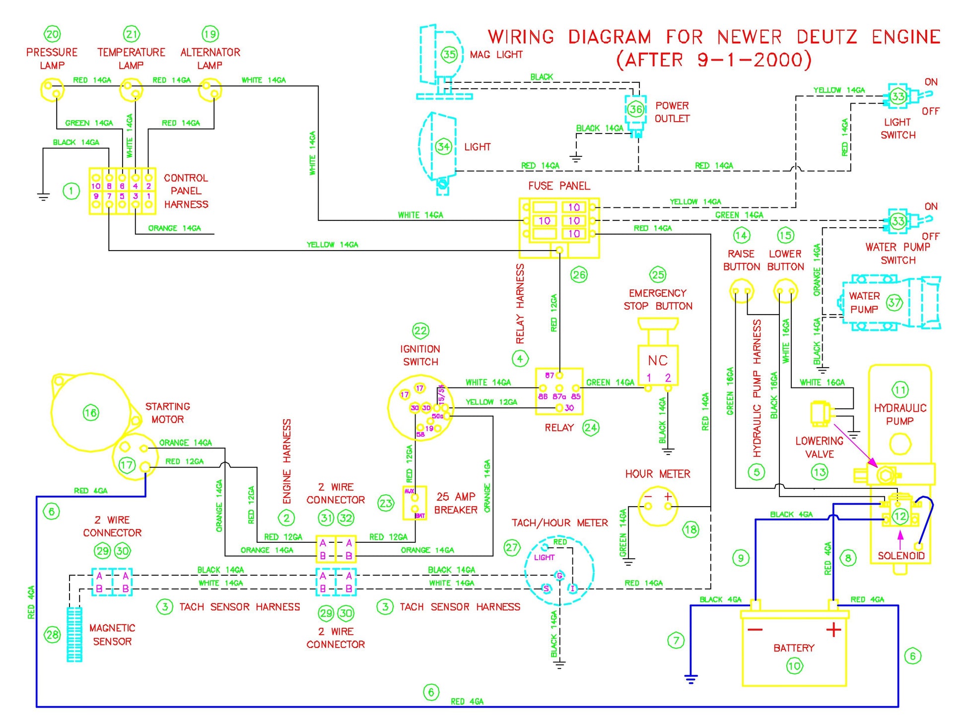 CC3765 Wiring Diagram For Newer Deutz Engine
