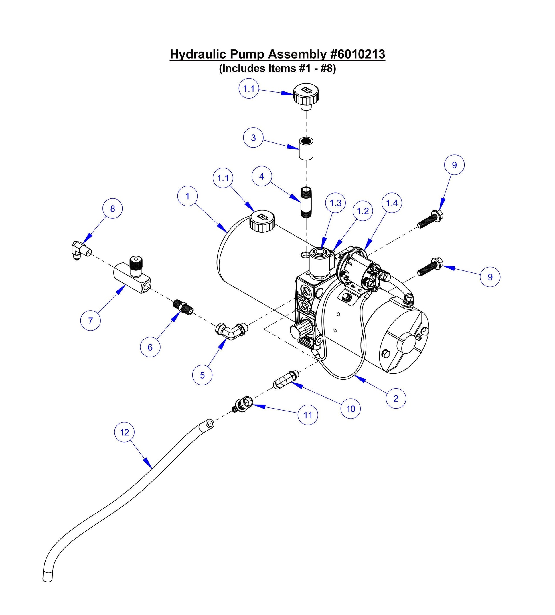 CC6561-3 Hydraulic Pump Assembly Parts