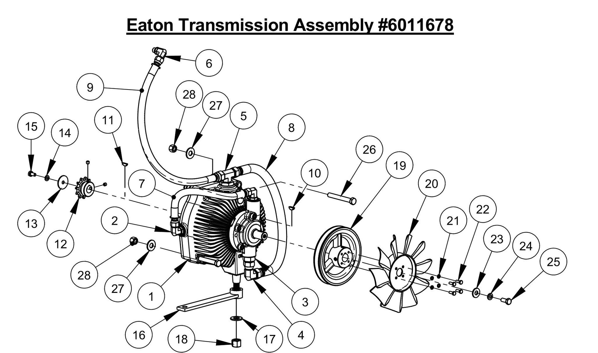 CC6561-3 Eaton Transmission Assembly Parts