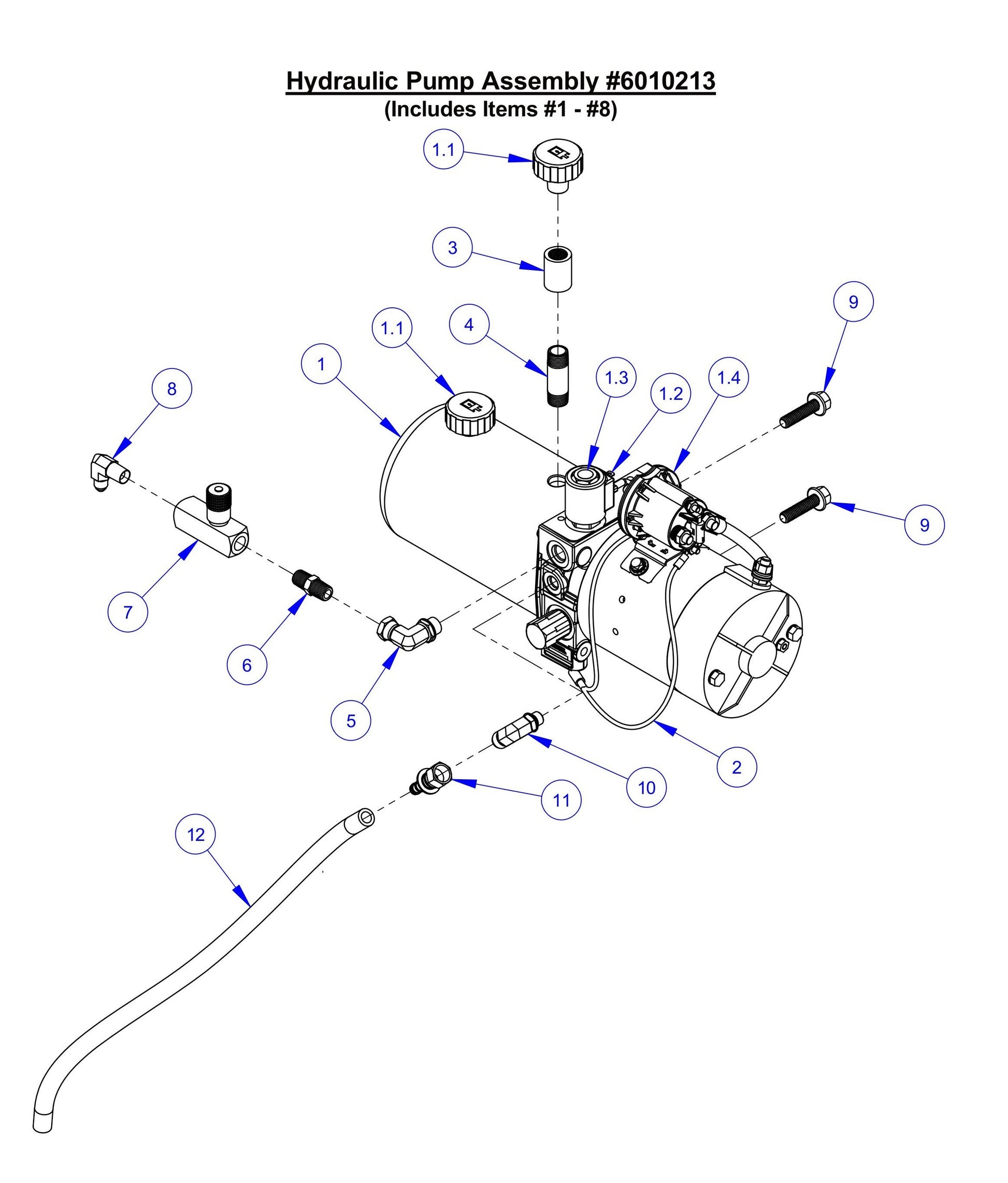 CC6561 Hydraulic Pump Assembly Parts